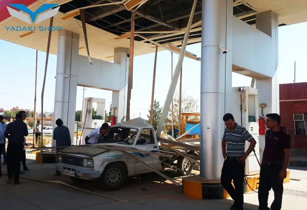 انفجار مخزن گاز ماشین